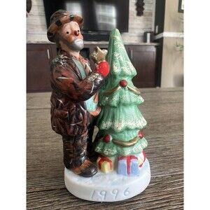 Vintage 1996 Emmett Kelly Dave Grossman Circus The Christmas Tree Ornament
